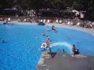 Piscine avec spa intérieur